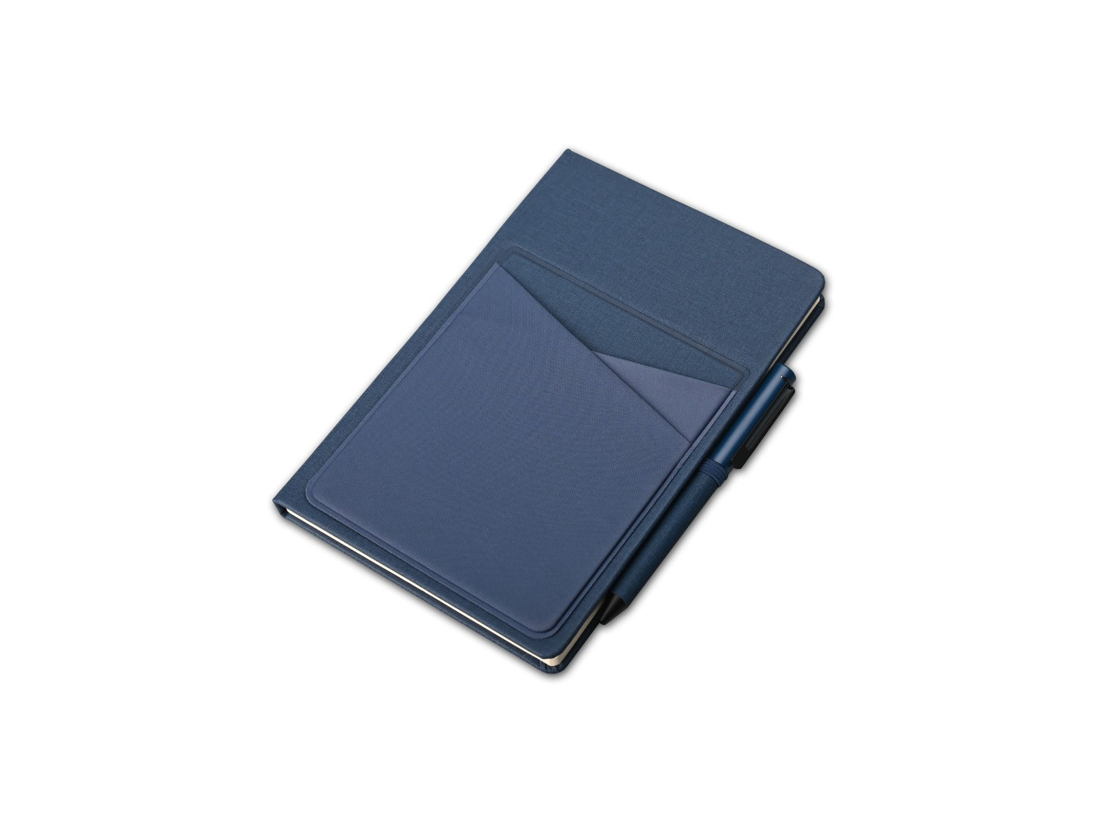 SIMPLE NOTE - A5 Linen Notebook with Lycra Pockets and Pen Holder
