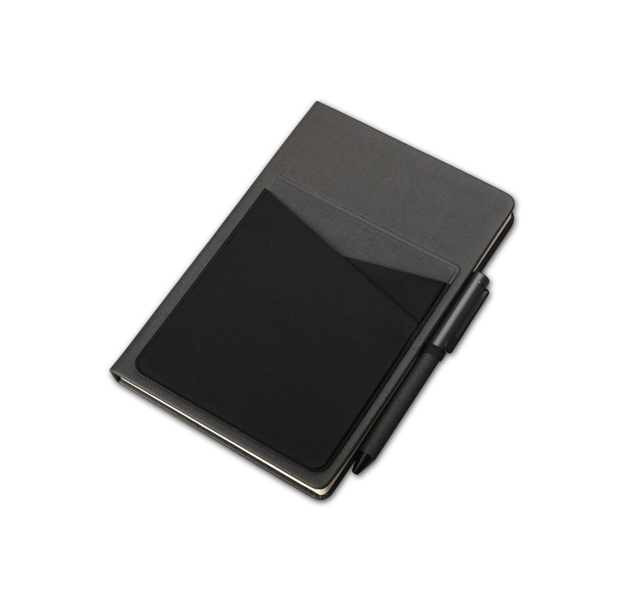 SIMPLE NOTE - A5 Linen Notebook with Lycra Pockets and Pen Holder