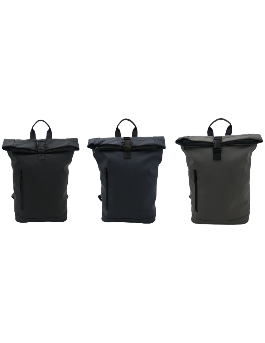 ROLLTOP BAG - Trendy Waterproof Backpack with Padded Laptop Pocket