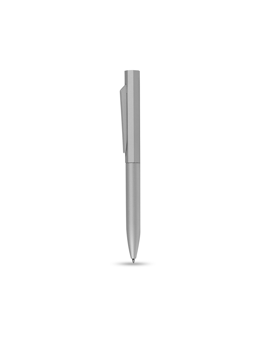 TWIST LUX - Premium Twist Pen with Matte Lacquered Aluminum Body and Satin Silver Accents