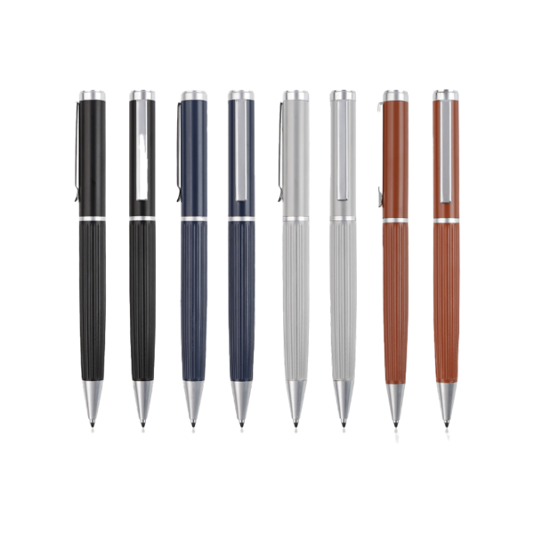 AGENDA PEN - Stylish Metal Pen with Corrugated Design for Effortless Writing
