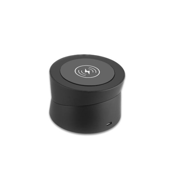 WIRELESS GO-ROUND - Adjustable 10W Fast Wireless Charger with LED Indicator