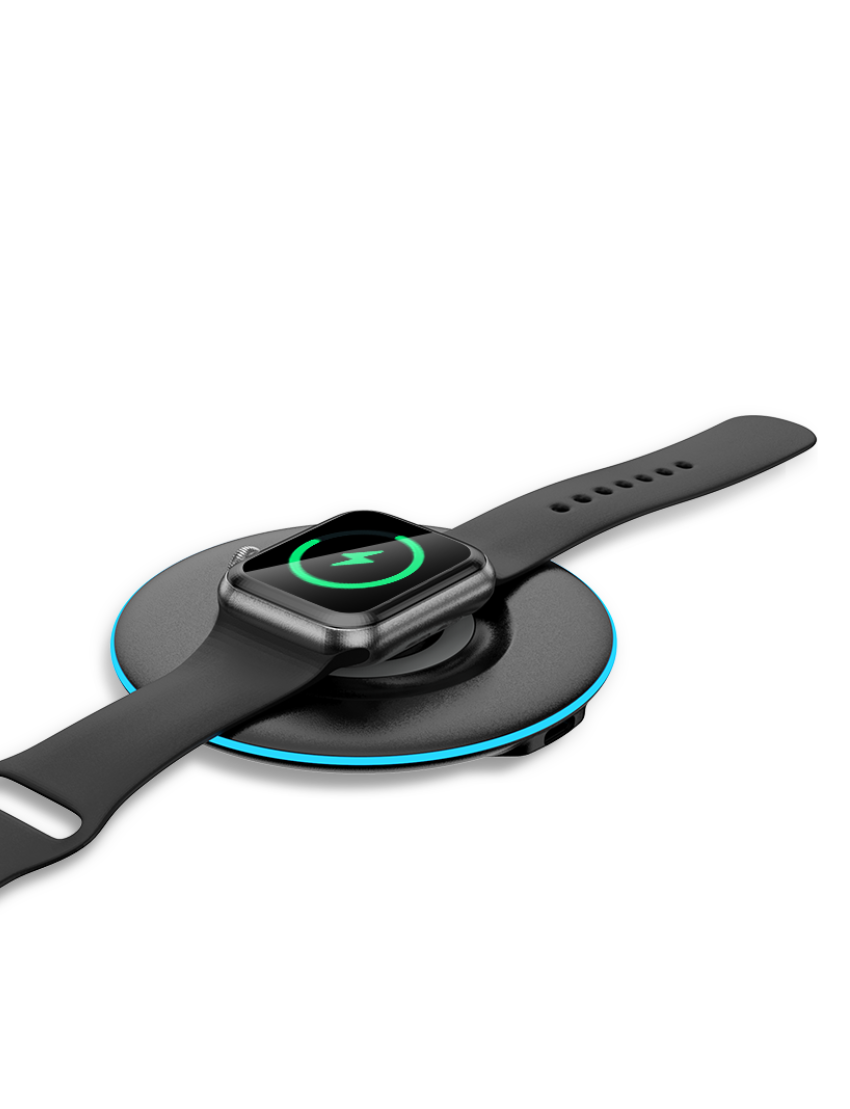 iWIRELESS PAD - Dual Coil Wireless Charger for Mobile, AirPods & iWatch