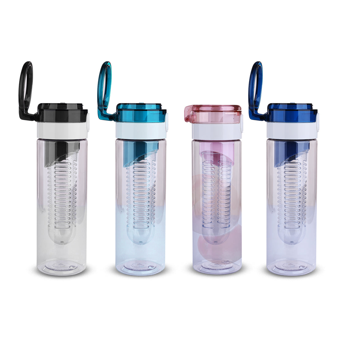 TRITAN BOTTLE - 750ml Transparent Water Bottle with Built-in Filter