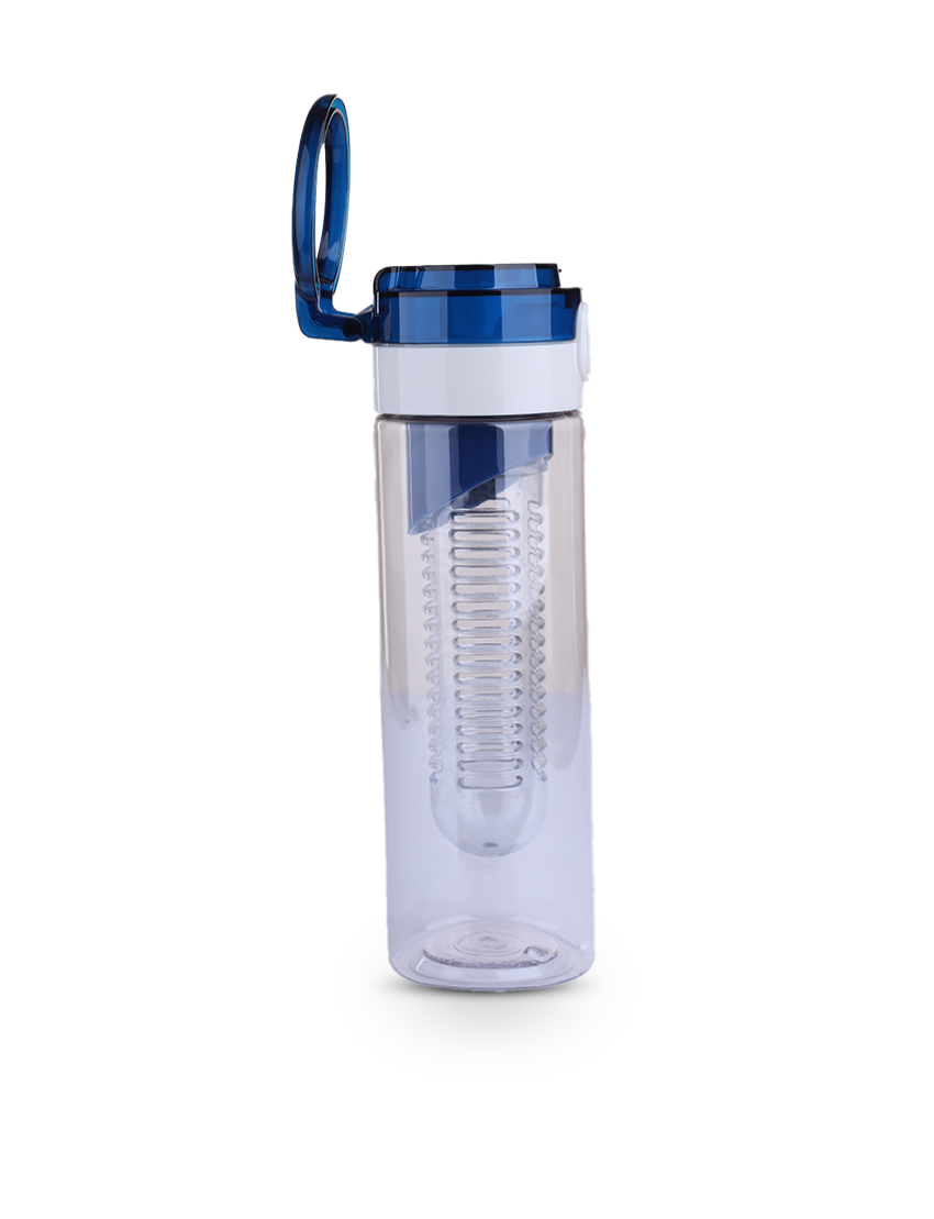 TRITAN BOTTLE - 750ml Transparent Water Bottle with Built-in Filter