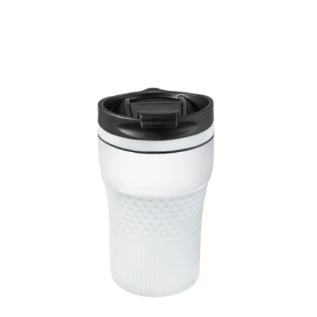 BAYAMO THERMO MUG White - Premium 230ml Double Wall Thermal Mug with Customizable Grip