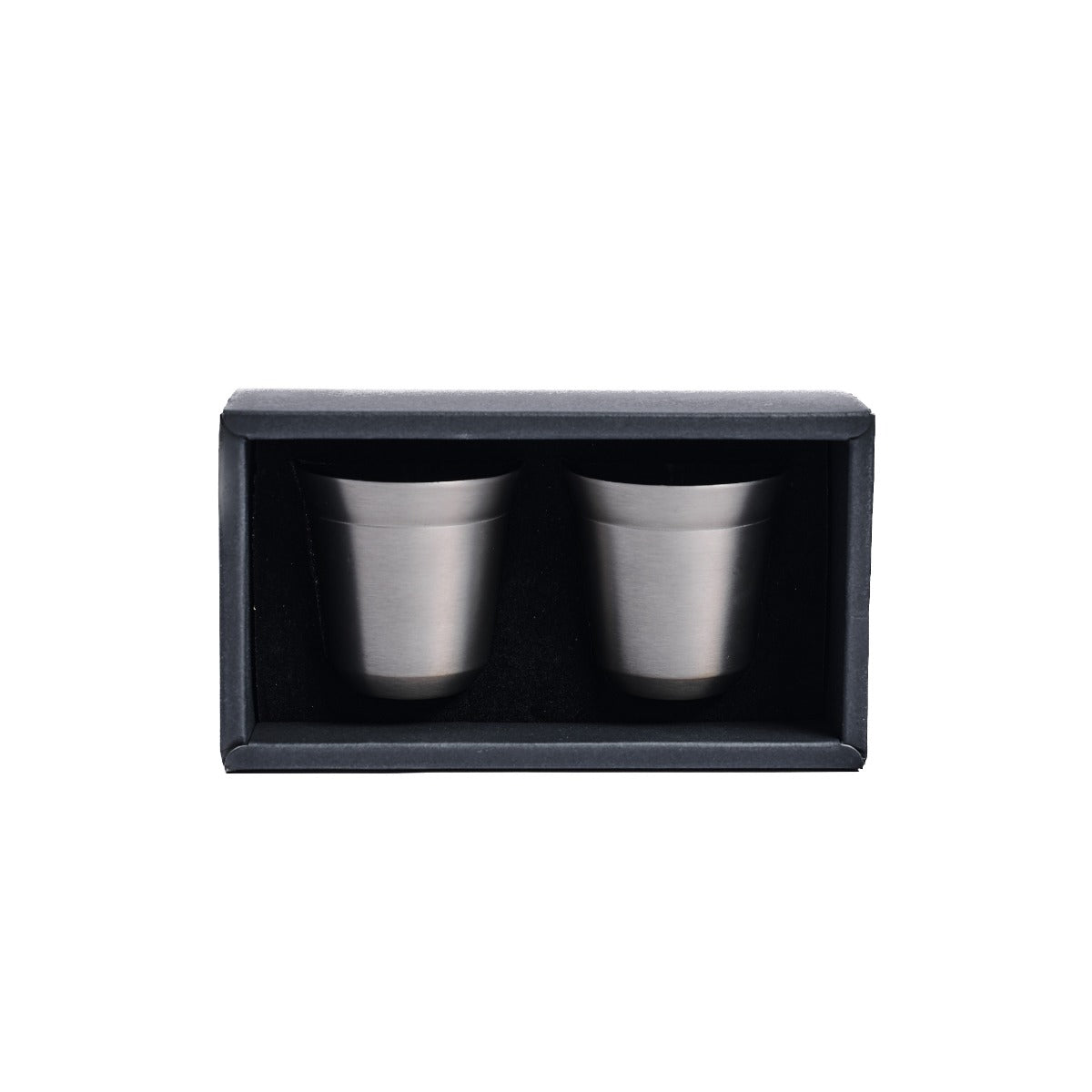 ESPRESSO SET - Premium 2-Piece Double Wall Stainless Steel Espresso Cups