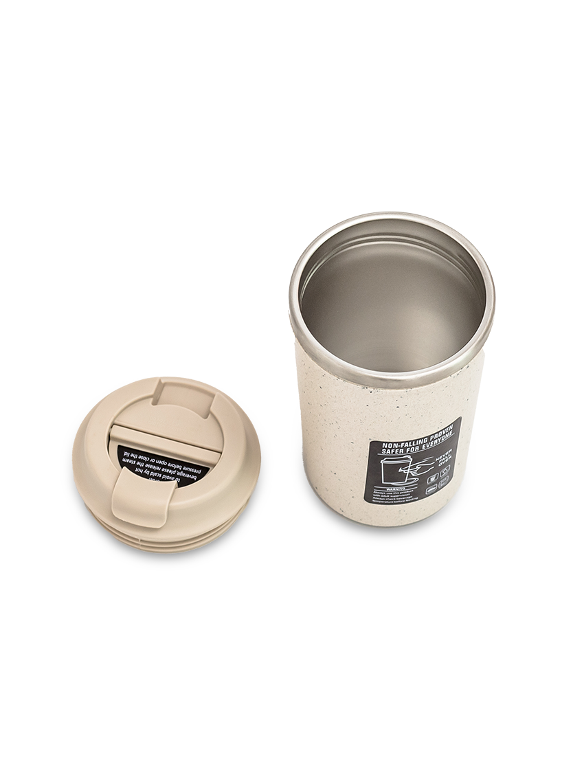 COFI MUG - 350ml Eco-Friendly Double Wall Suction Mug