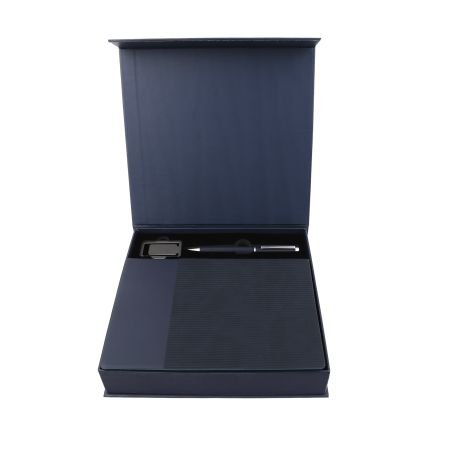 AGENDA SET - Elegant Notebook, Metal Pen, and Bookmark Gift Set