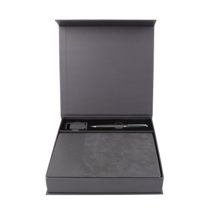 AGENDA SET - Elegant Notebook, Metal Pen, and Bookmark Gift Set