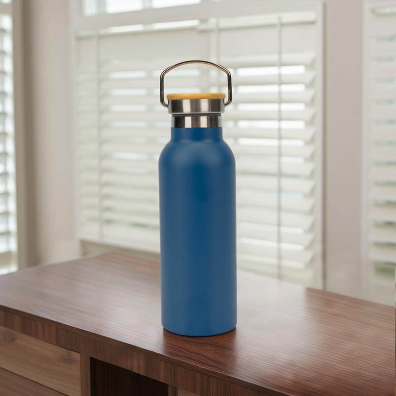 ALMERIA - Giftology Double Wall Stainless Steel Bottle 500ml - Blue