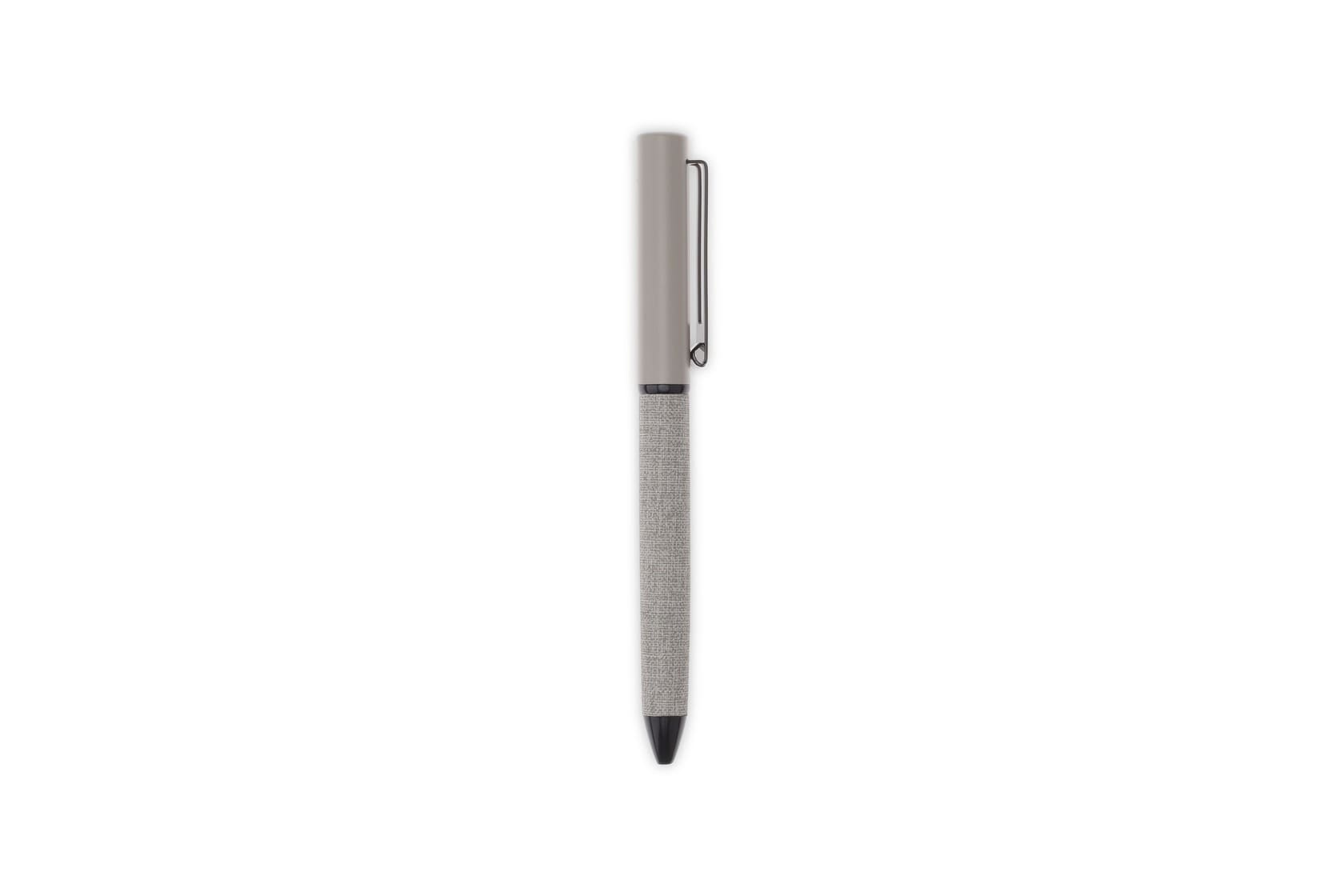 LENZEN - CHANGE ZERO Sustainable Gift Set with Refillable Notebook, Pen & USB Keychain - Grey