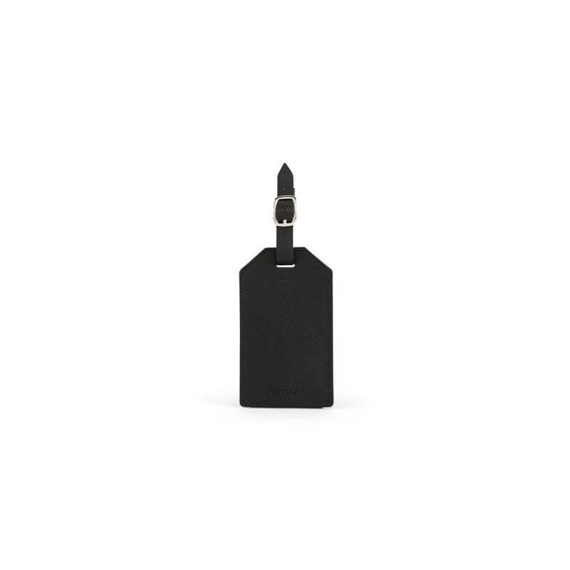 CROSS Saffiano Leather Luggage Label - Black