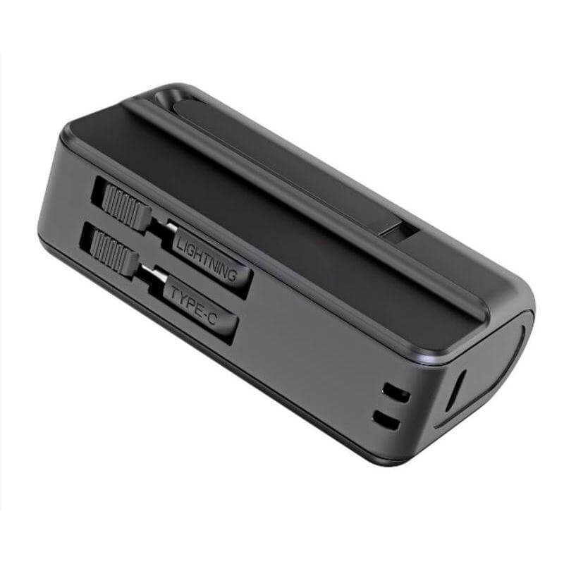 4500mAh Mini Powerbank with Inbuilt Cable and Phone Stand memorii®