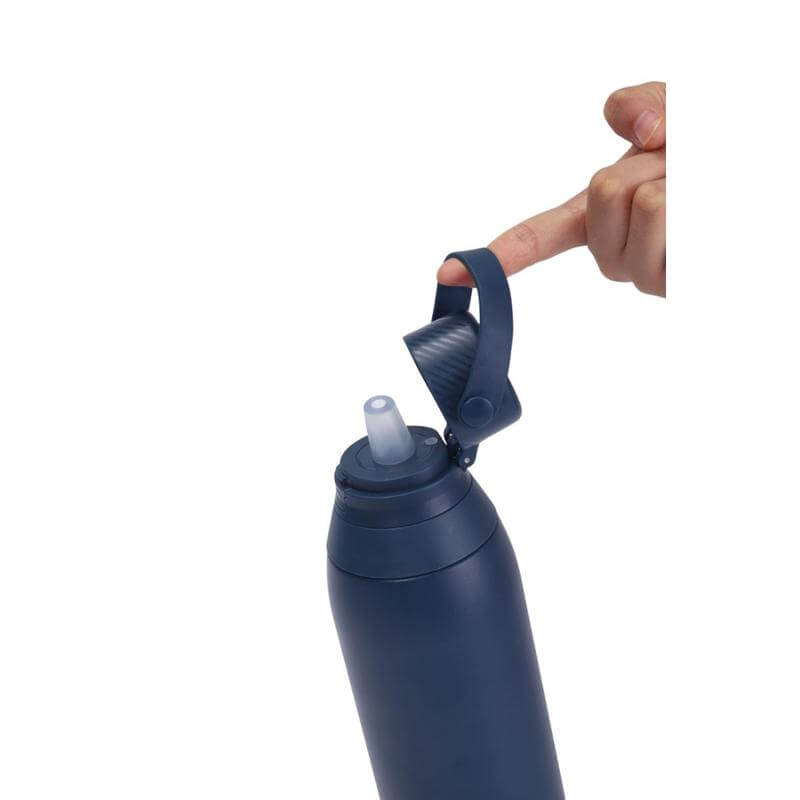 EVORA - Hans Larsen Double Wall Stainless Steel Vacuum Bottle - 750ml - Navy