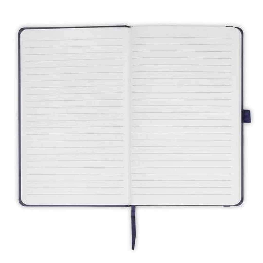 Expanded A5 Hard Cover Notebook - Navy Blue