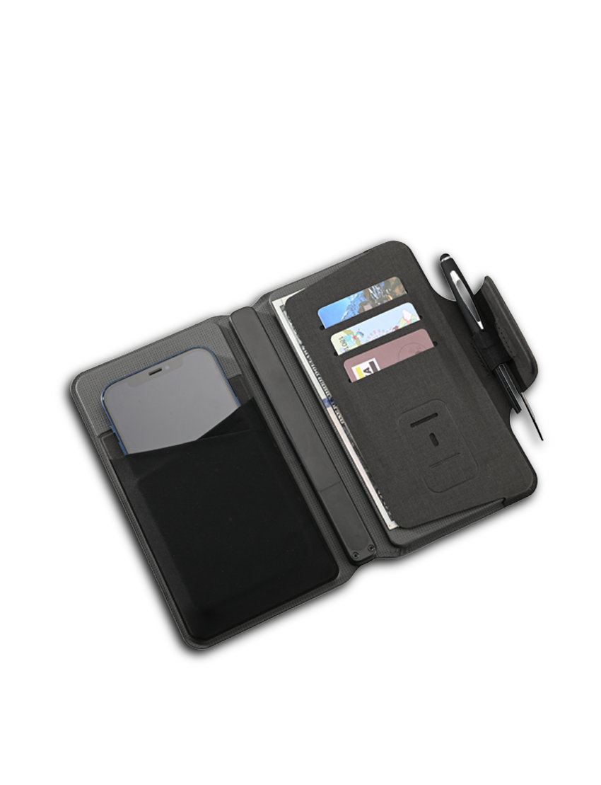 MAG-DAILY USE - Stylish Wallet with Built-in 5000mAh Power Bank and Organizer