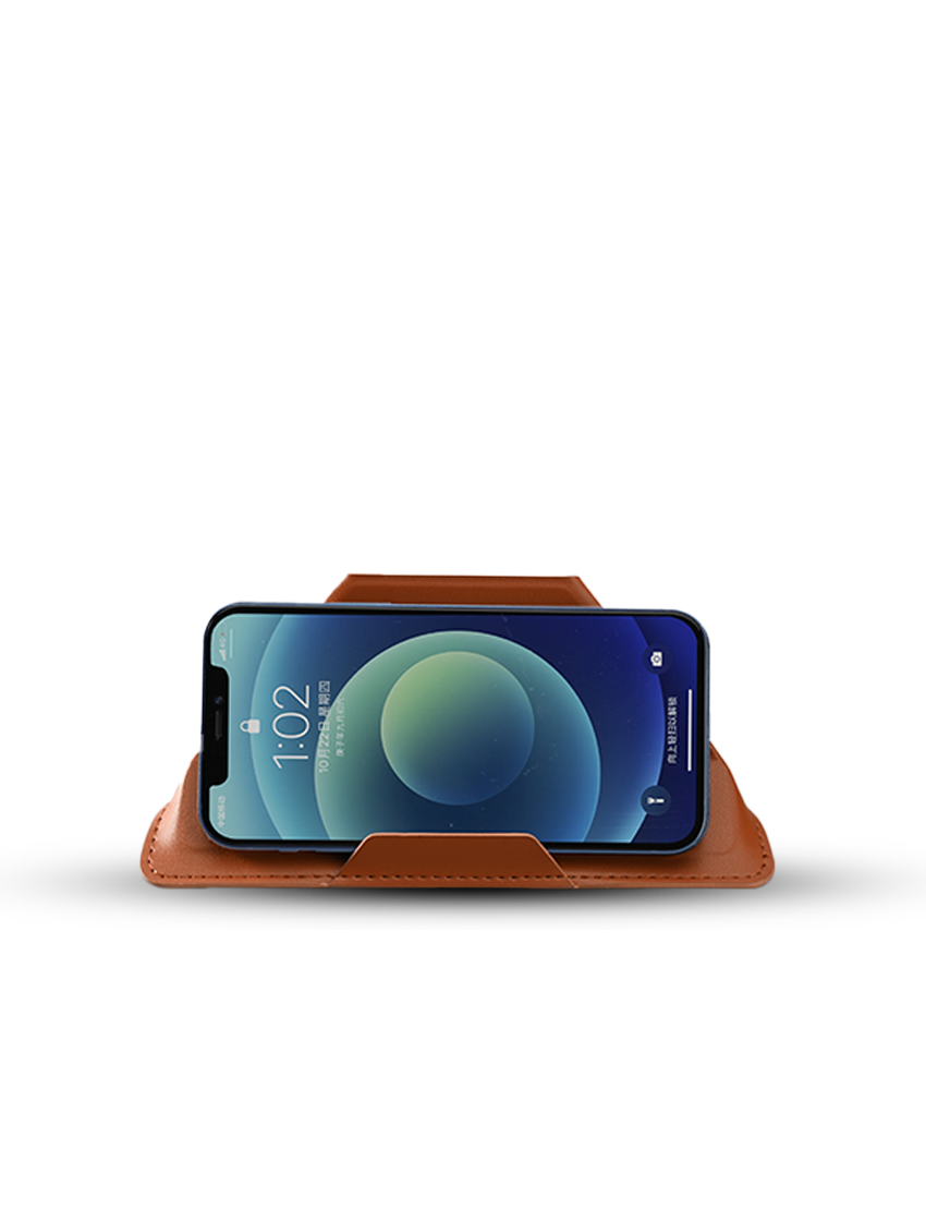 SMART MOBCASE - All-in-One PU Mobile Case & Stand with Magnetic Flap Closure
