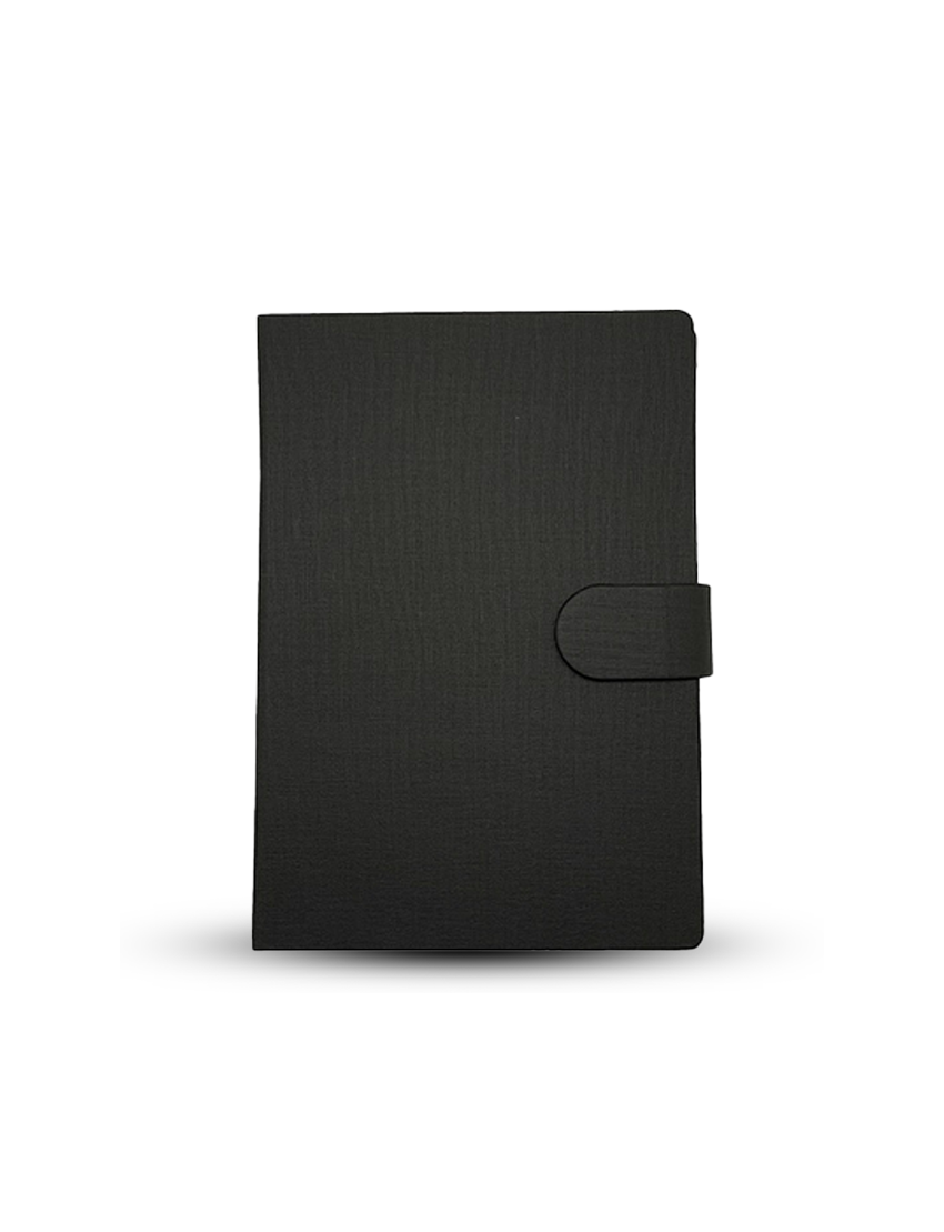 STATIONOTEBOOK - Stylish Stationery Notebook with Magnet Closure and Sticky Notes