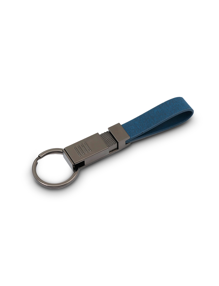 CHIC KEYCHAIN - Innovative Slide-Down Keyholder in PU and Gunblack Metal