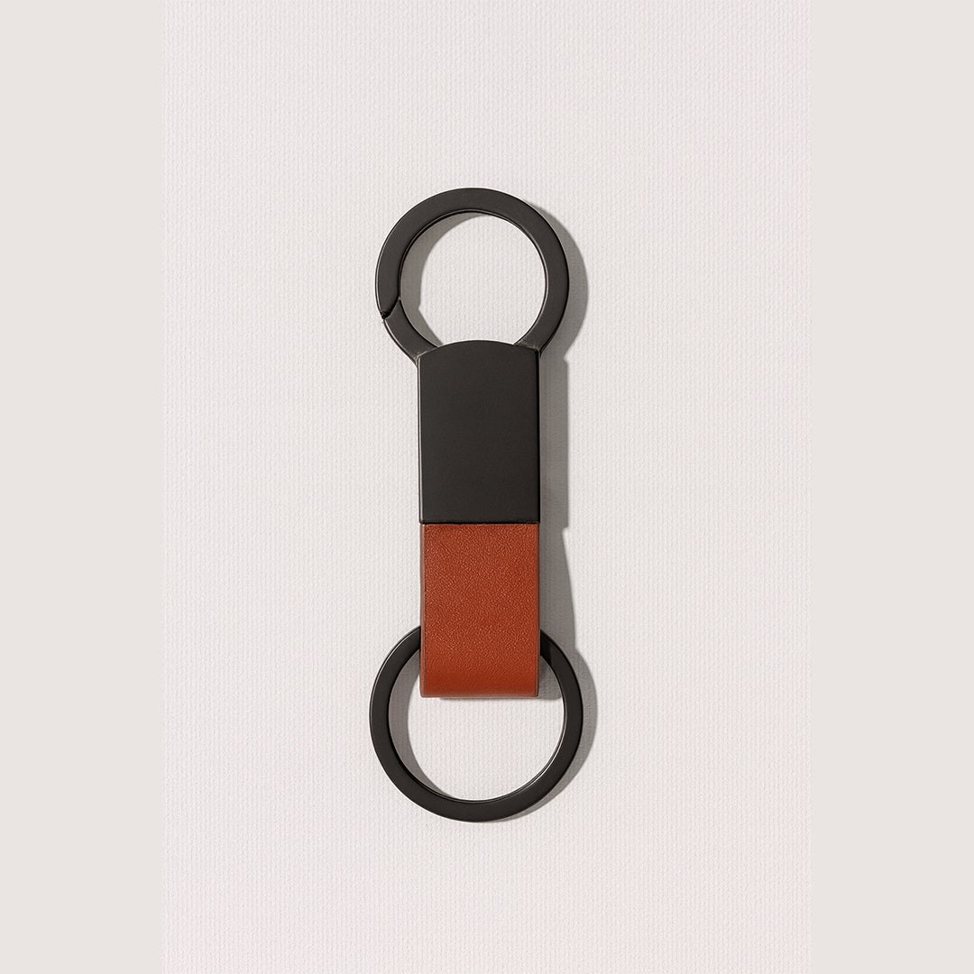 KEY KEEPER – Elegant PU Leather & Metal Durable Keychain with Sleek Design