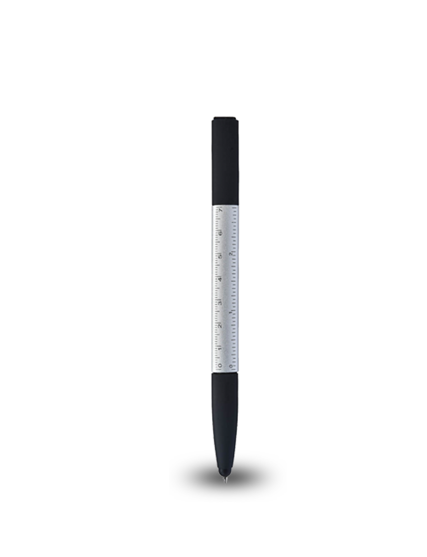6-in-1 PEN - Versatile Multi-Functional Twist Pen with Touch Stylus, Ruler