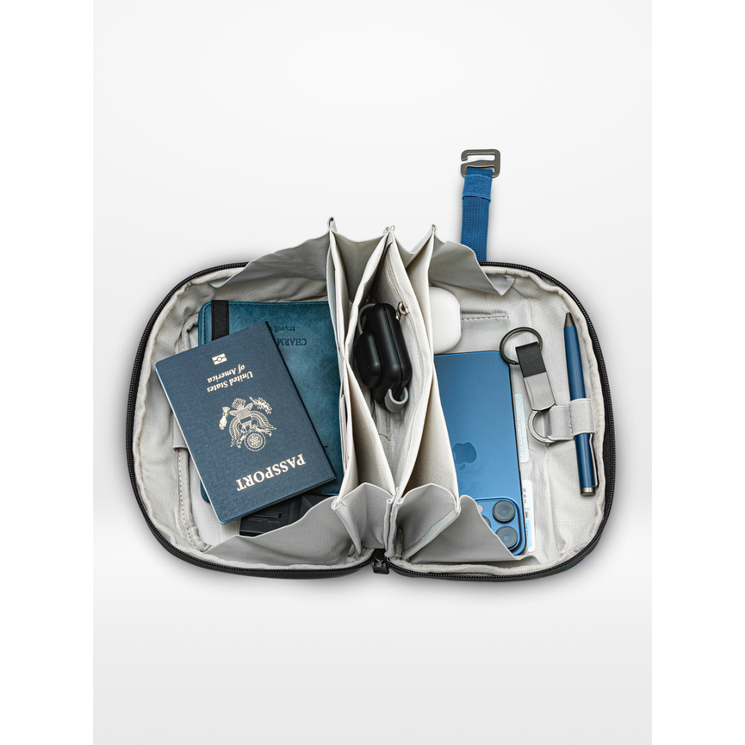 O-Elite Black Waterproof Electronics Organizer Bag