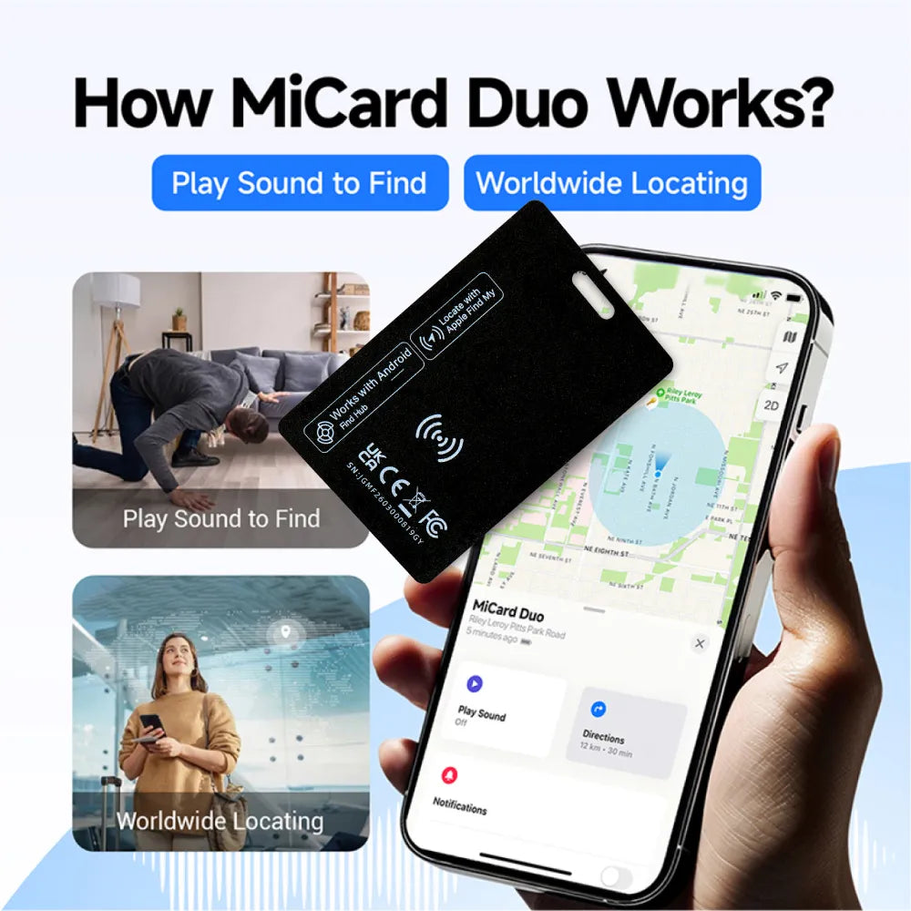 GPS Tracker, Air Tags, Anti-Loss & Digital NFC Business Card