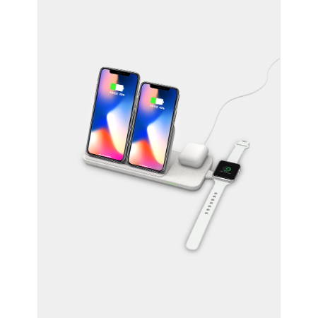 BIO Family with Charger Wheat - Eco-Friendly 5-in-1 Wireless Fast Charging Station