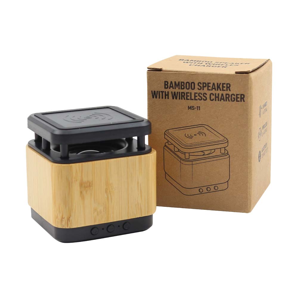 Bluetooth Speaker with Fast Wireless Charger