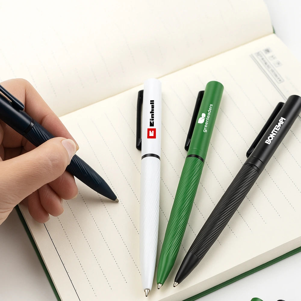 Metal Pens Twist Action Matte Finish and Black Clip