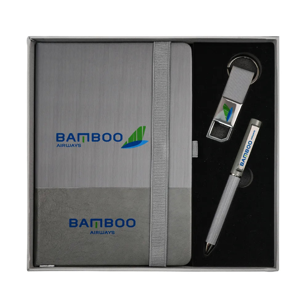Premium Office Gift Set with Ribbon Handle Box