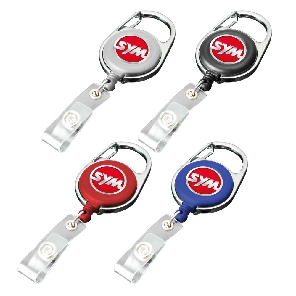 Reel Badges with Carabiner and Belt Clip