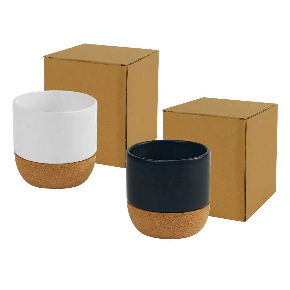 Ceramic Cup with Cork Base 6 oz Matte Finish Ramadan Gifts