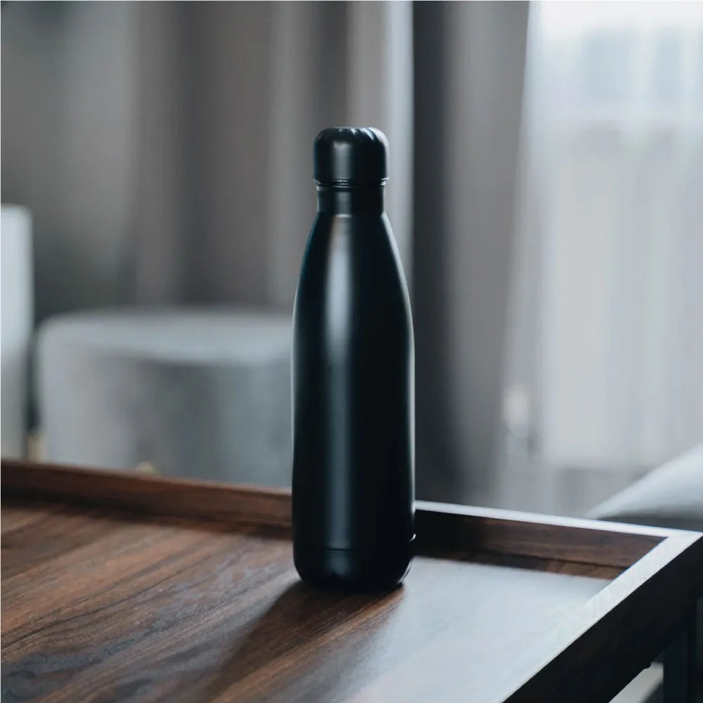 Premium Soft Touch Matt Cola Bottles in Stainless Steel 500ml
