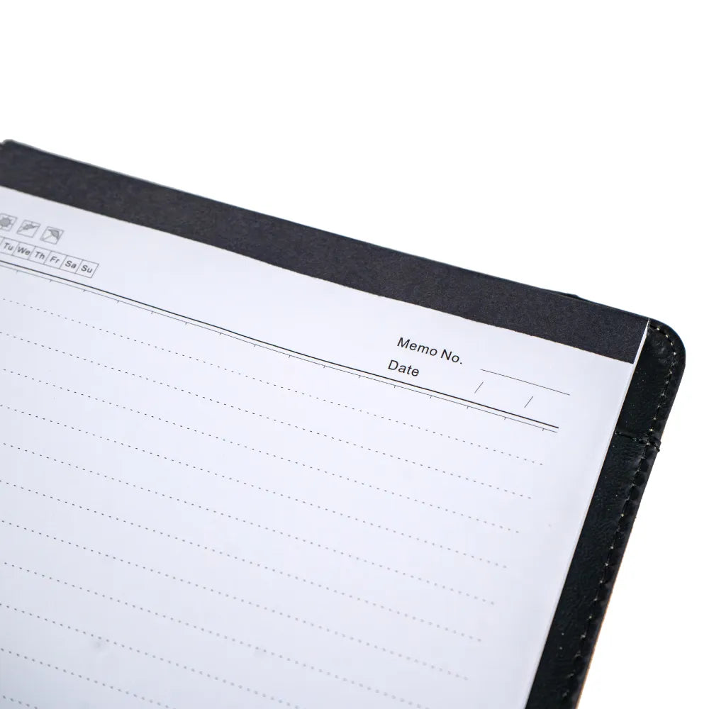 Cork Cover Folder B5 Size with Notepad, Pen and Sticky Notes