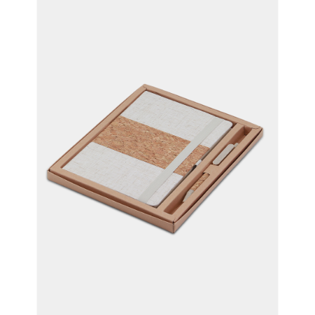 CORKNOTE SET - Sustainable A5 Notebook, Cork Ballpen