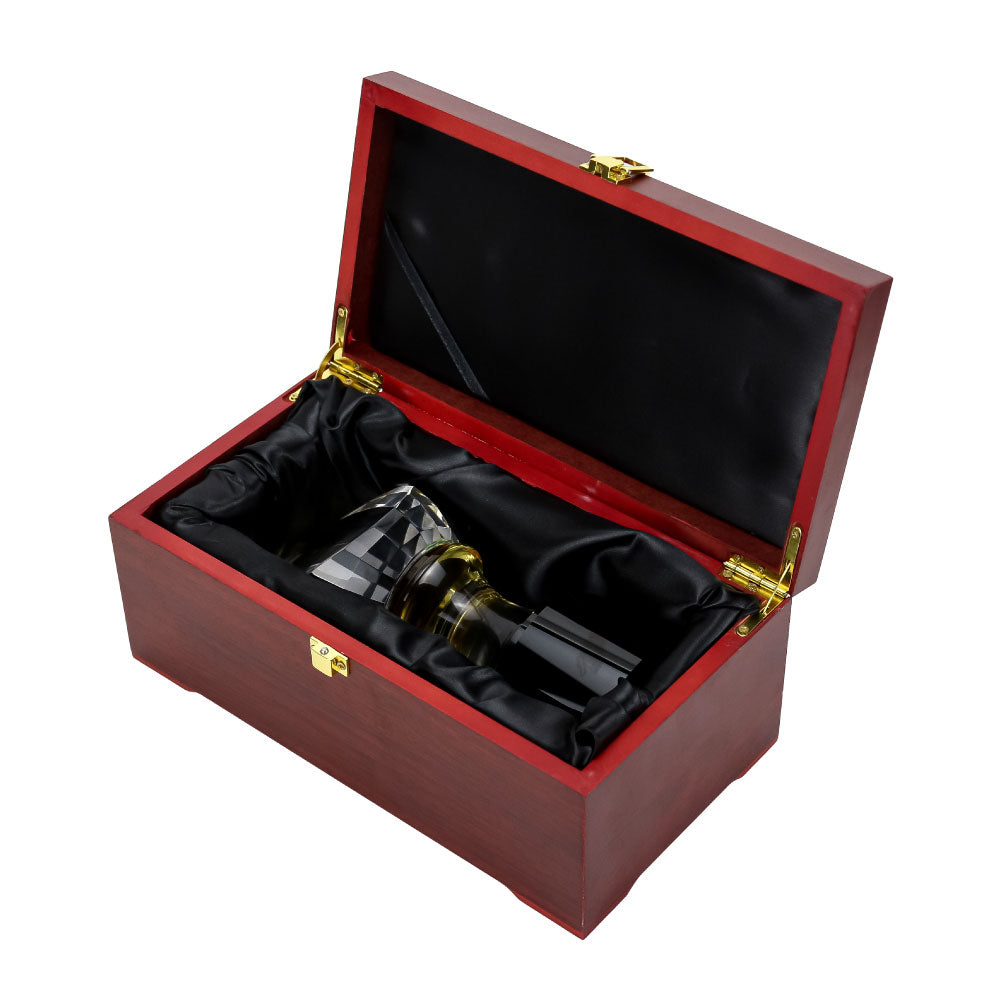 Crystal Trophy in Wooden Box