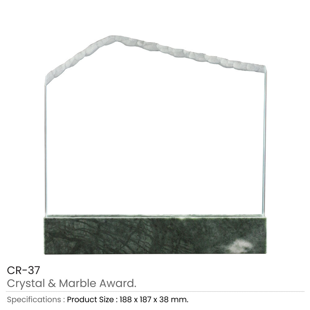 Crystal and Marble Awards in Fiber Hardboard Box