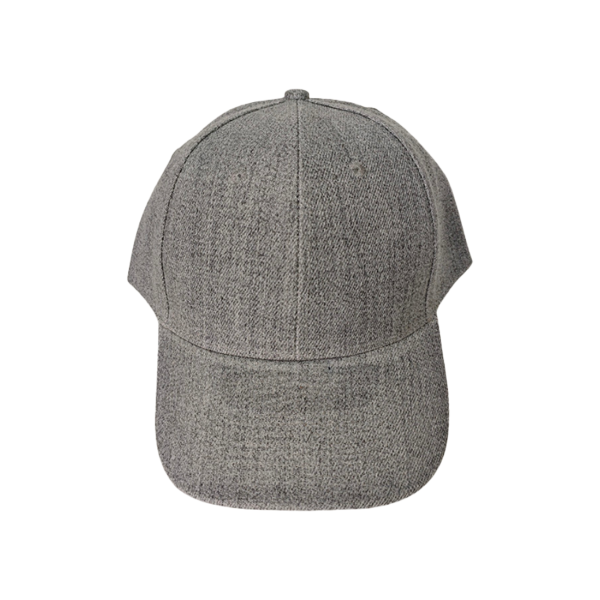 ROMA Grey - High-Quality 6-Panel Cap with Adjustable Velcro Closure