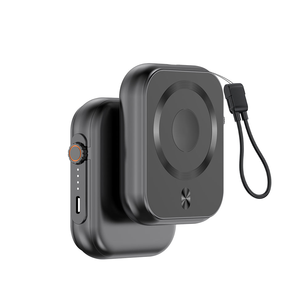 IPOWER-PRO – Compact 5000mAh Power Bank with 20W Fast Type-C Output & Wireless Charging for Earbuds and Apple Watch
