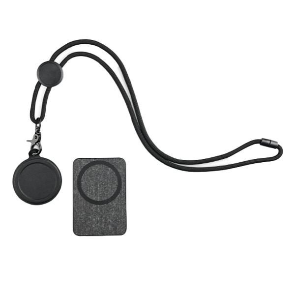 SMART ID Dark Grey - Versatile ID Holder with Built-in Tracker and Phone Stand