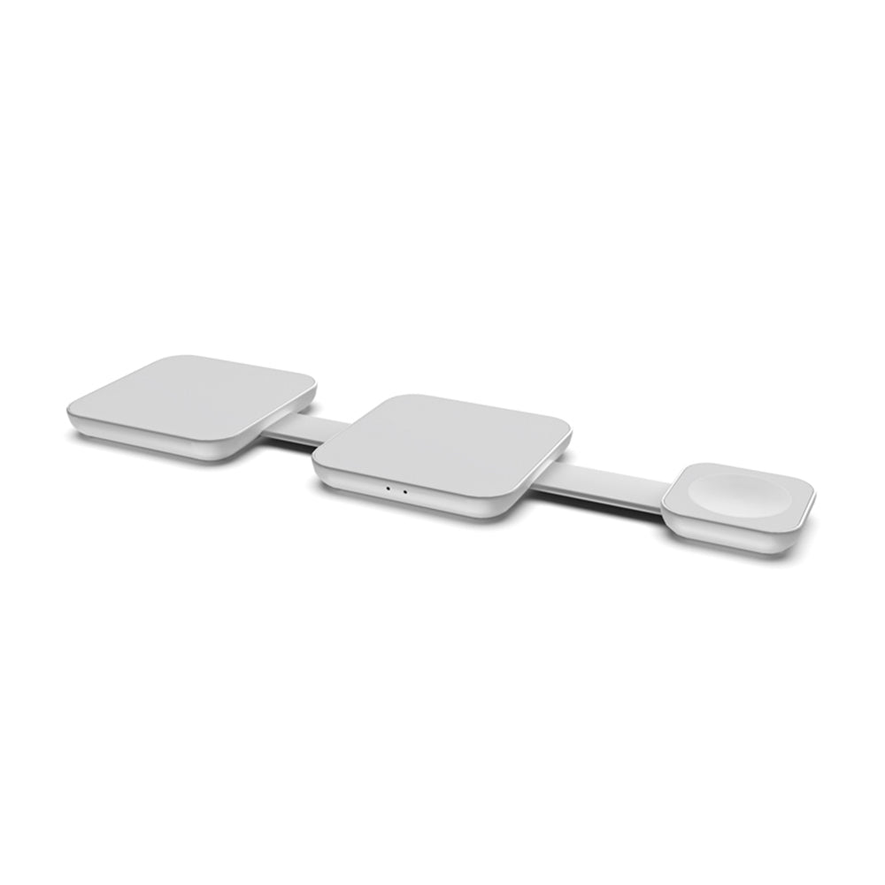 TRICHARGE – Compact 3-in-1 Wireless Charger with 18W USB-C PD Fast Charging & 15W Wireless Power