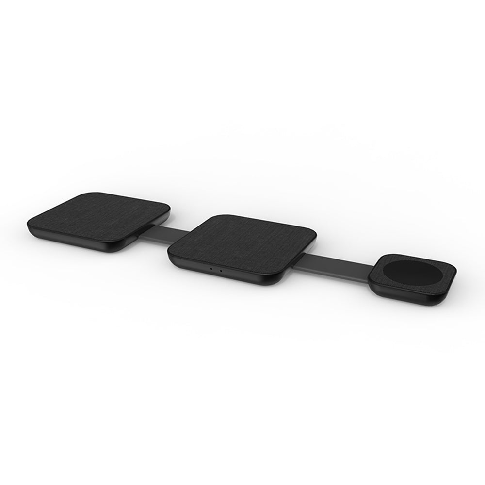 TRICHARGE – Compact 3-in-1 Wireless Charger with 18W USB-C PD Fast Charging & 15W Wireless Power