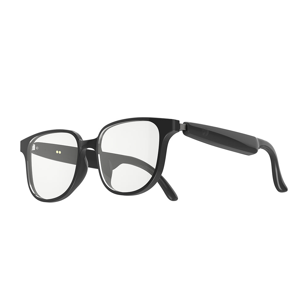 AI-GLASS – Smart Clear Glasses with AI Chat, Language Translation, Removable Prescription Lenses & Bluetooth Connectivity