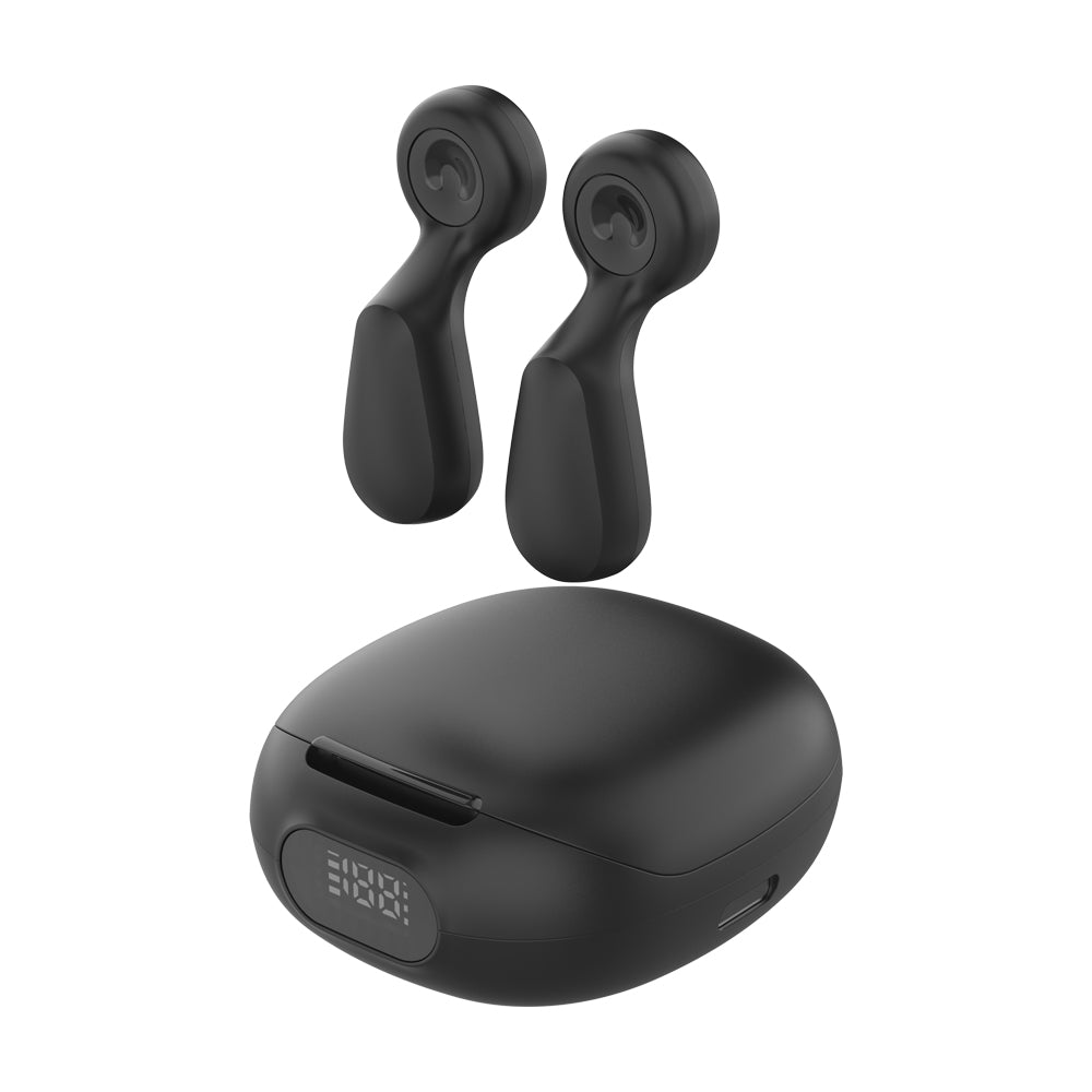 BUDSY – Compact TWS Bluetooth 5.4 Earbuds with 13mm Stereo Speakers, Touch Controls & Digital Battery Display