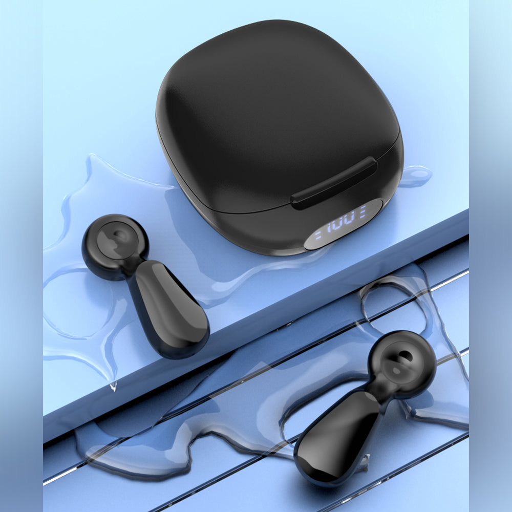 BUDSY – Compact TWS Bluetooth 5.4 Earbuds with 13mm Stereo Speakers, Touch Controls & Digital Battery Display