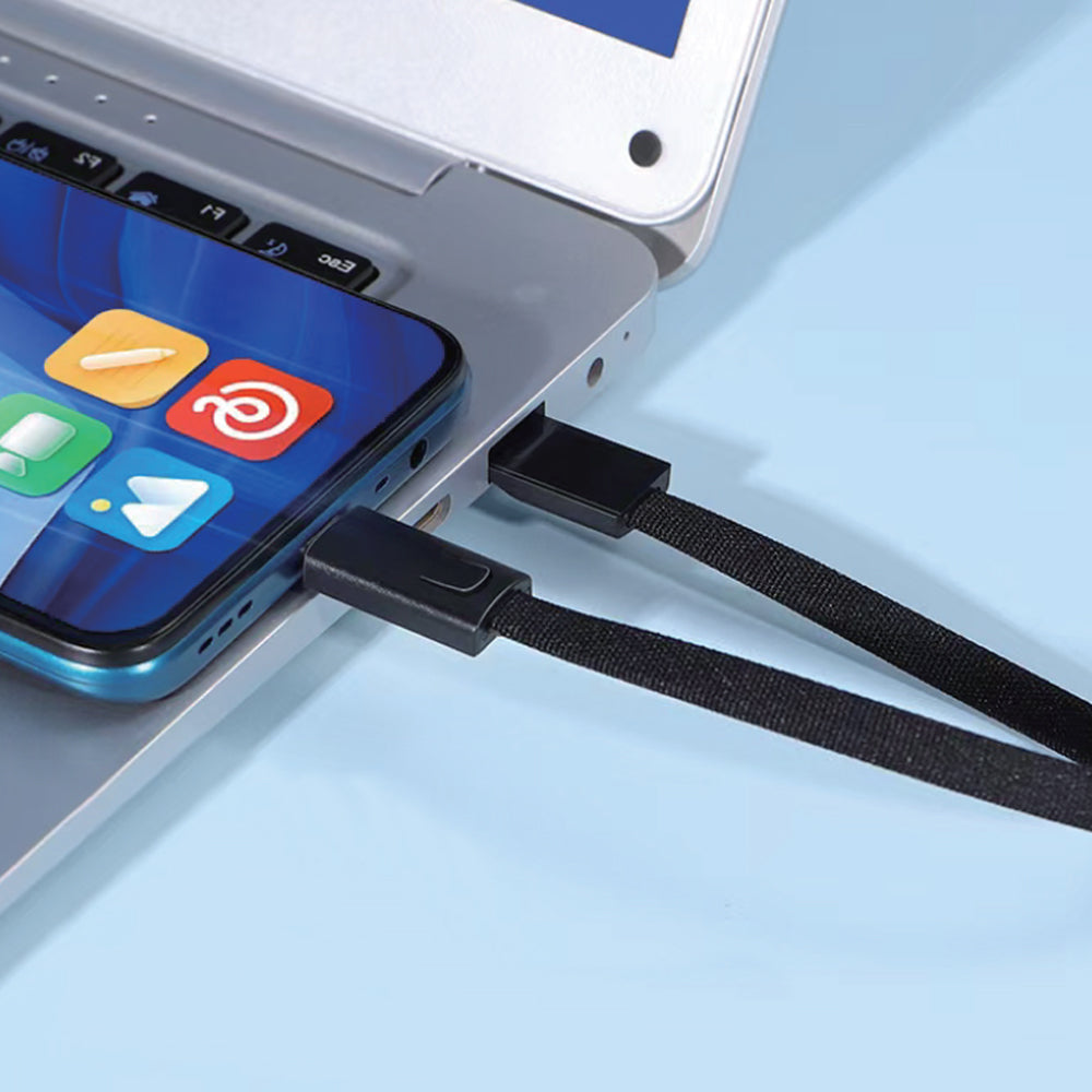 KEYHOLE – Compact Zinc Alloy USB-C to USB-C Cable with 60W Fast Charging, Data Transfer & Stylish Keychain Design