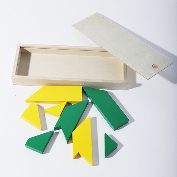 T PUZZLE - Wooden Puzzle for Creative Shape Building