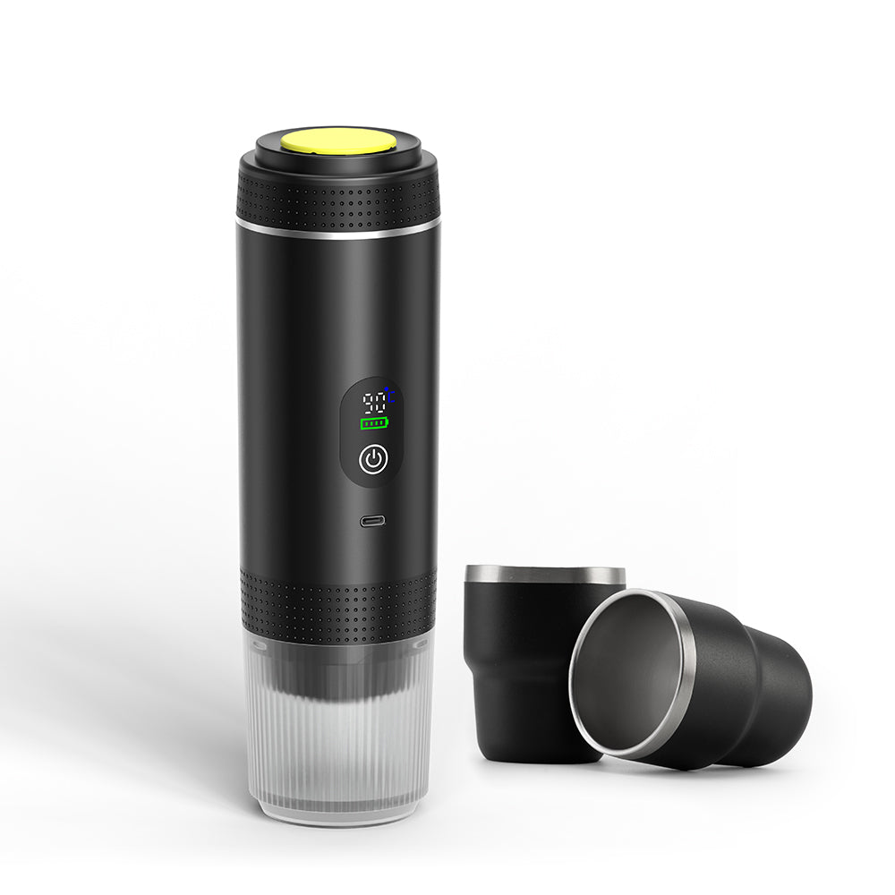 ESPRESSO-GO-SET – Compact 3-in-1 Coffee Maker with Battery Power, Dual Brew Modes & Dual Espresso Cups for On-the-Go Brewing